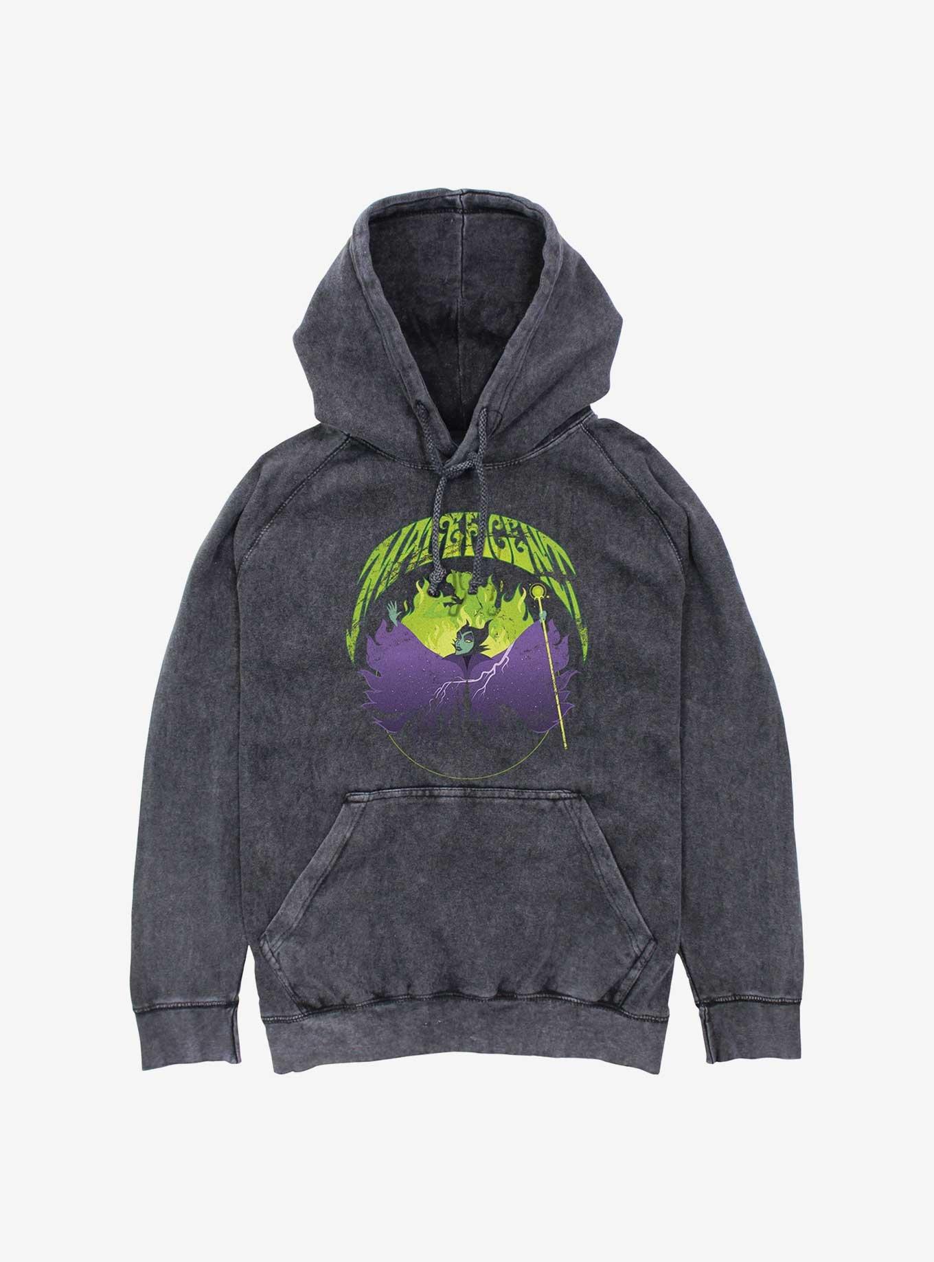 Disney Sleeping Beauty Maleficent Rock Mineral Wash Hoodie, , hi-res