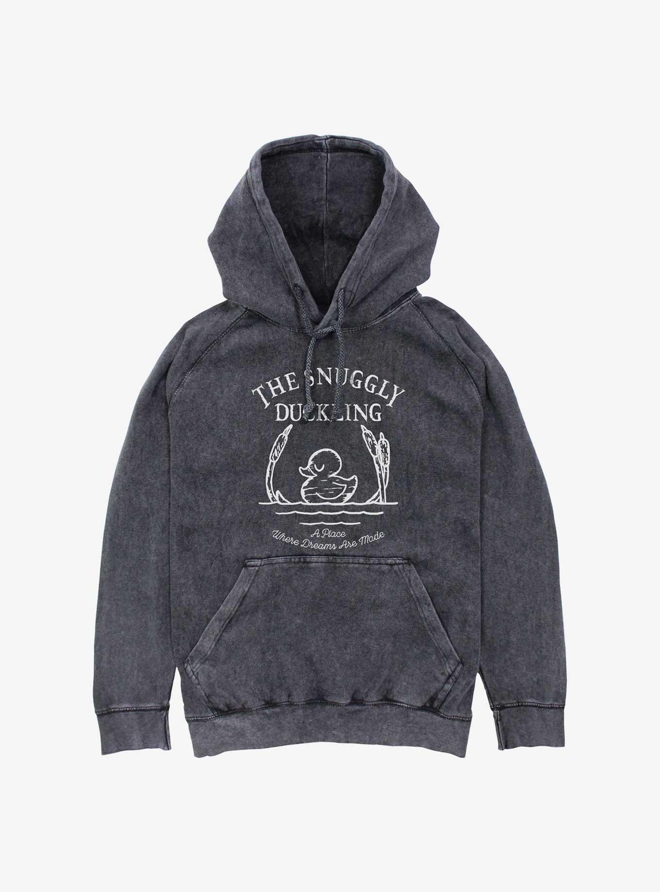 Disney Tangled Snuggly Duckling Mineral Wash Hoodie, BLACK, hi-res