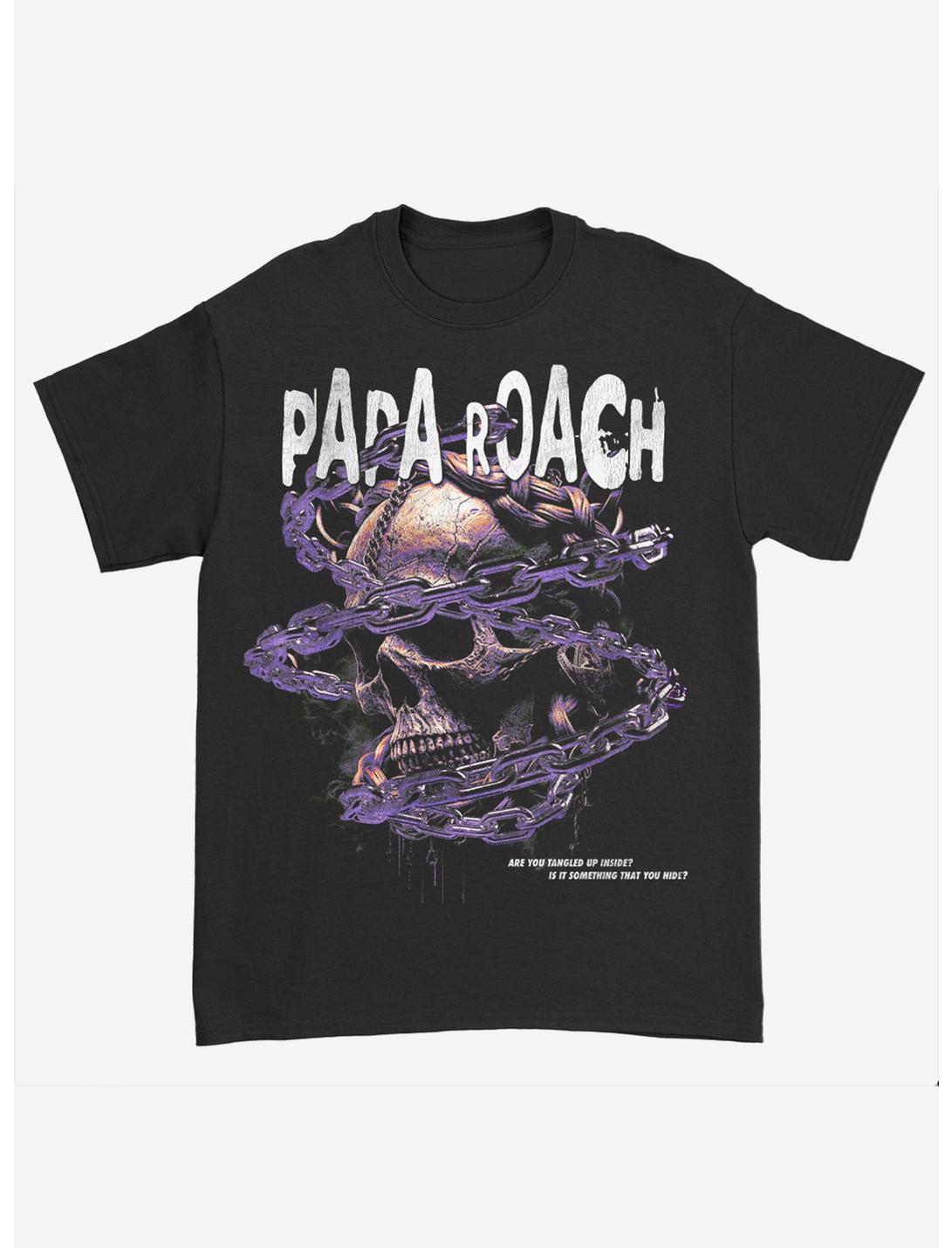 Papa Roach Cut The Line Lyrics T-Shirt, BLACK, hi-res