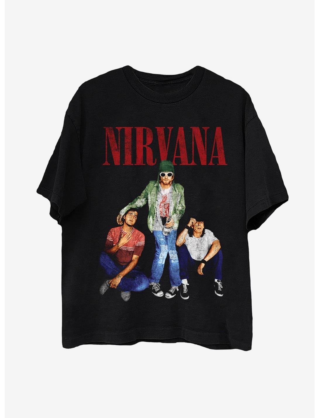 Nirvana Kurt Standing T-Shirt, BLACK, hi-res