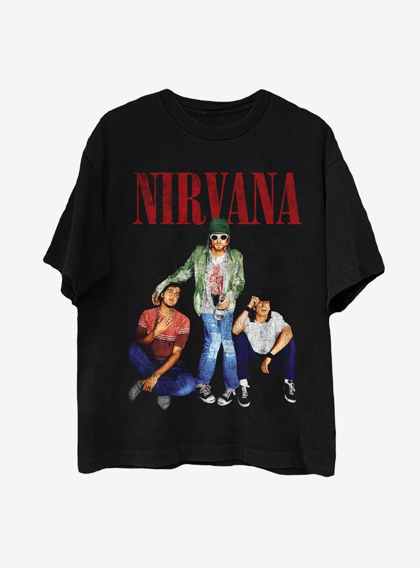 Nirvana Kurt Standing T-Shirt, BLACK, hi-res