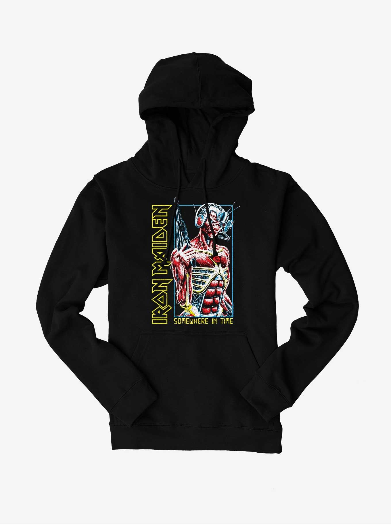 Iron Maiden Somewhere In Time Eddie Hoodie BLACK Hot Topic