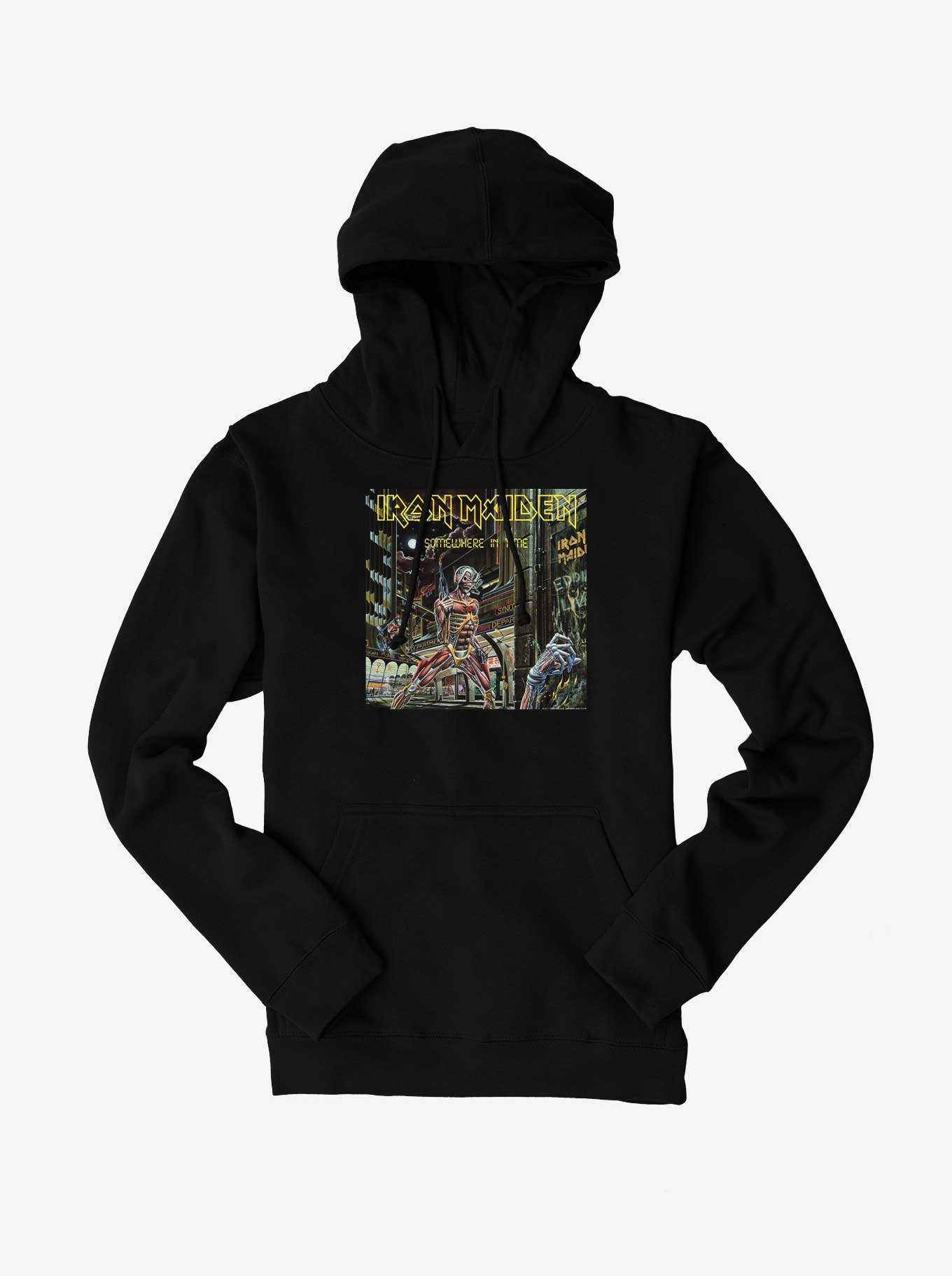 Iron Maiden Somewhere In Time Album Cover Hoodie, , hi-res