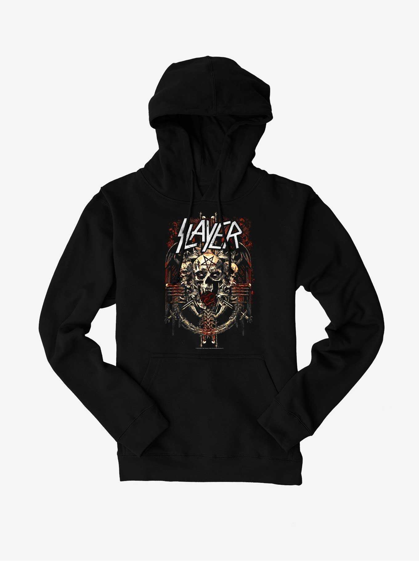 Slayer Pentagram Skull Hoodie, , hi-res
