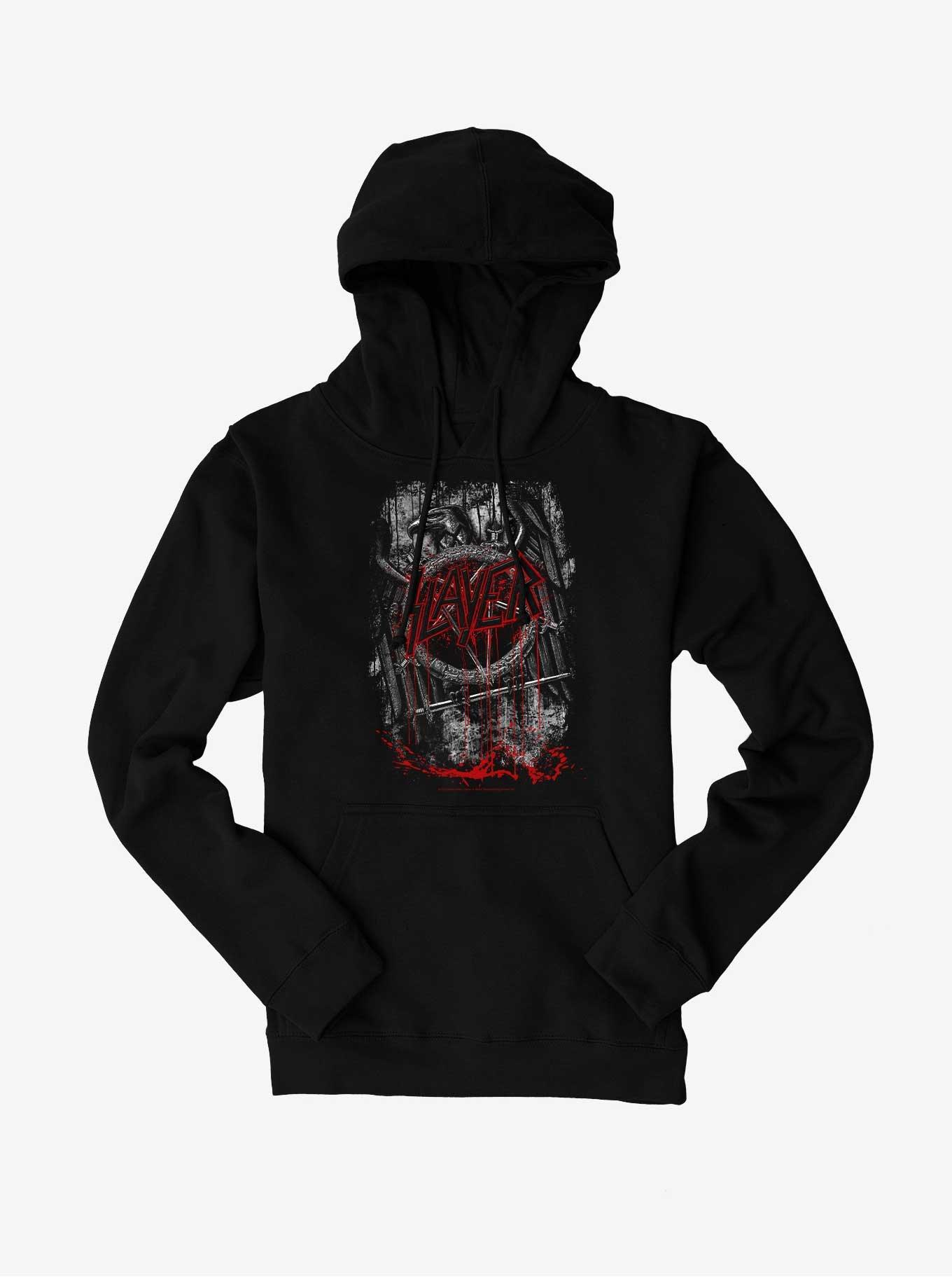 Slayer Dripping Blood Iron Eagle Hoodie - BLACK | Hot Topic