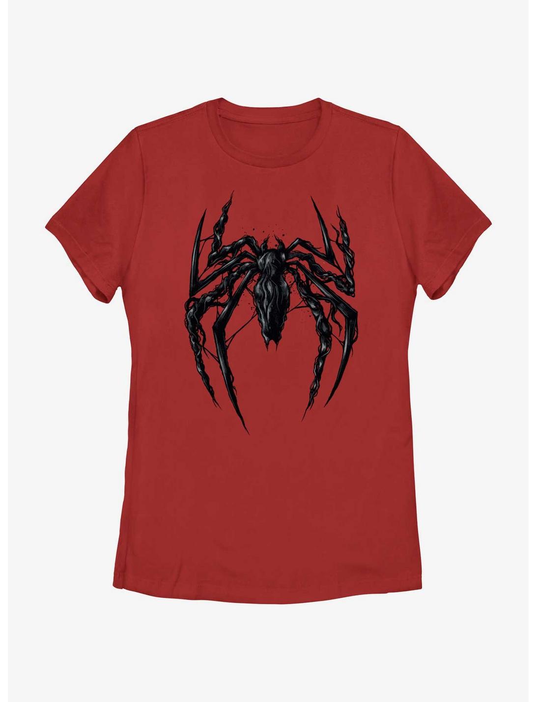 Marvel Spider-Man 2 Game Black Spider Venom Icon Womens T-Shirt, RED, hi-res
