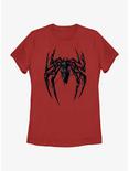 Marvel Spider-Man 2 Game Black Spider Venom Icon Womens T-Shirt, RED, hi-res