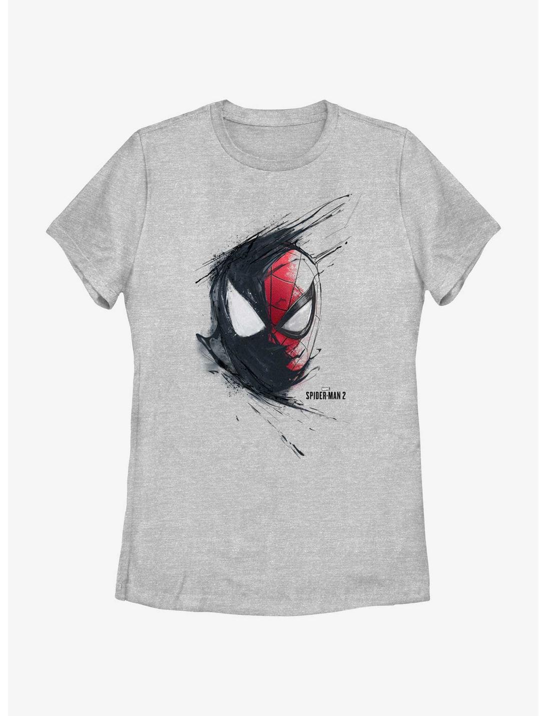 Marvel Spider-Man 2 Game Venom Spider-Man Splash Womens T-Shirt, ATH HTR, hi-res