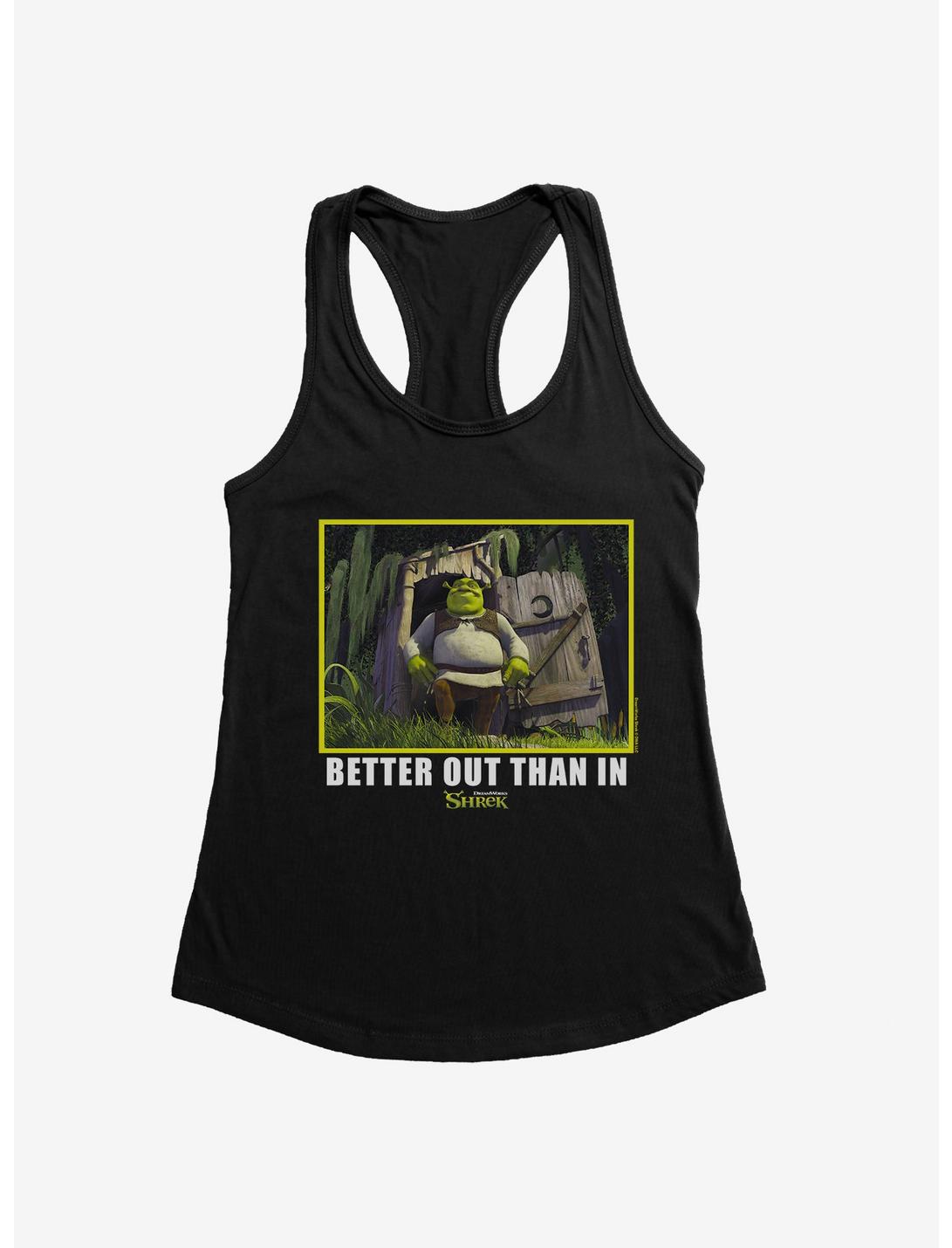 Shrek Better Out Than In Womens Tank Top, BLACK, hi-res