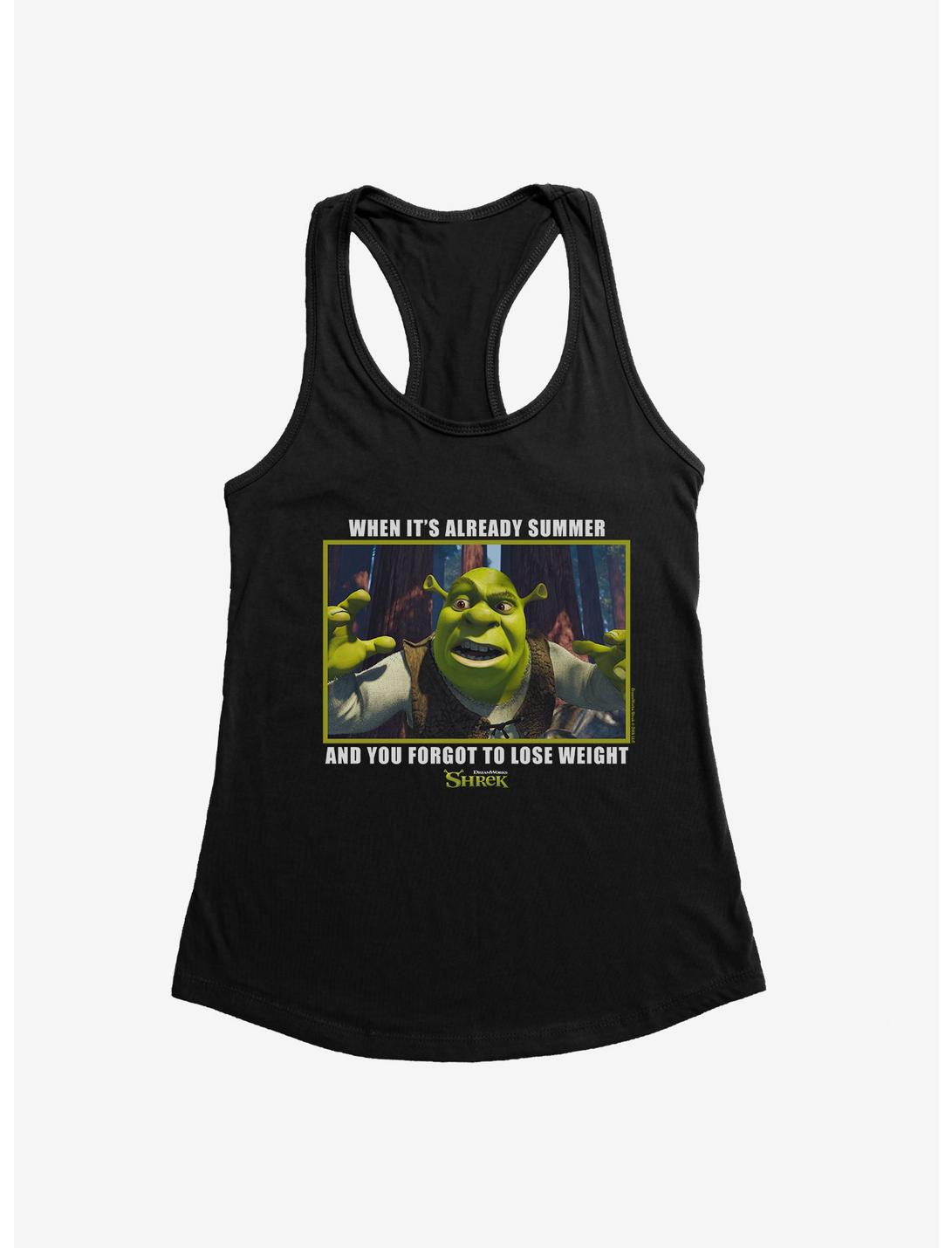 Shrek When It's Already Summer Womens Tank Top, BLACK, hi-res