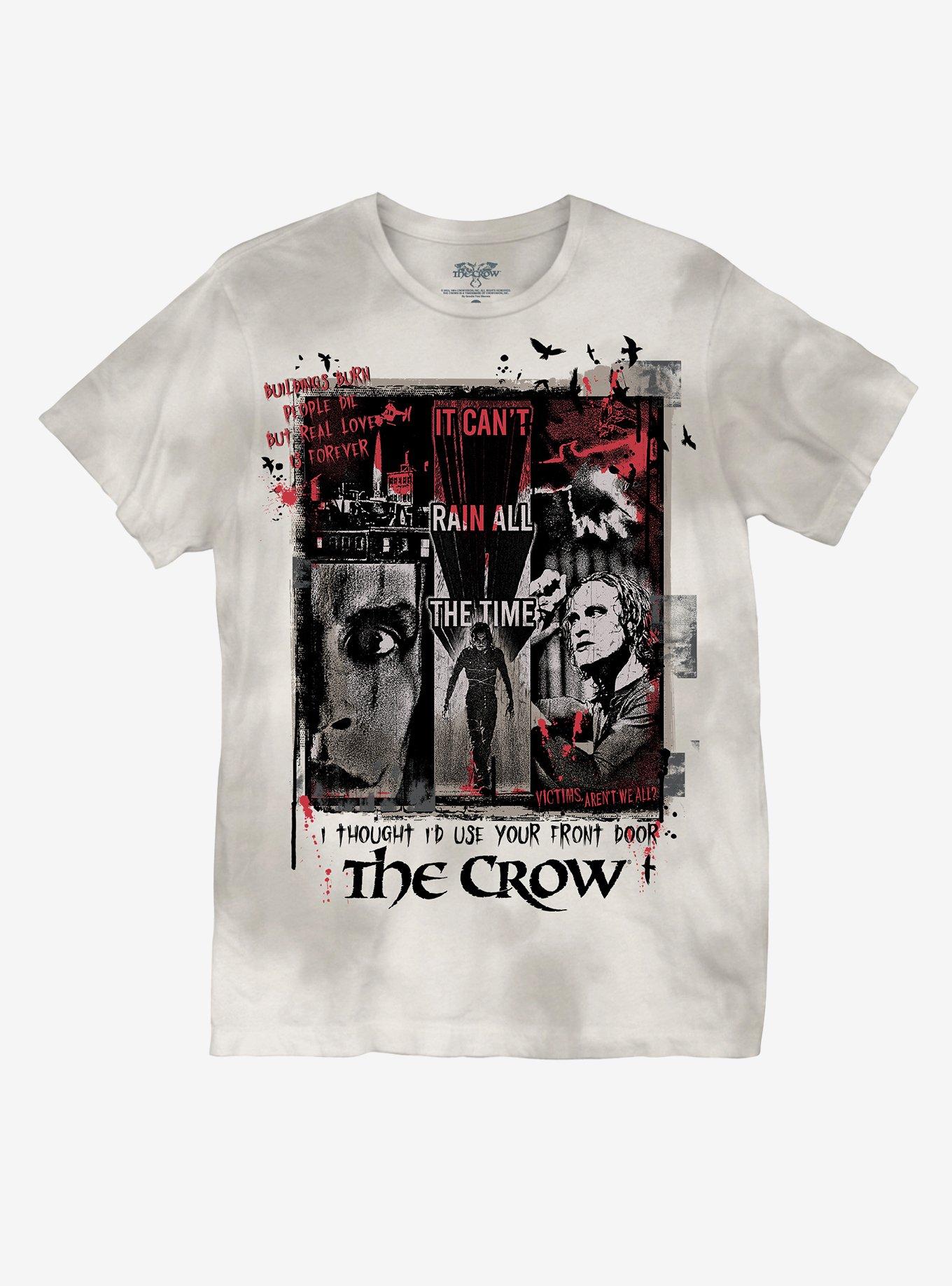 The Crow Collage Acid Wash Boyfriend Fit Girls T-Shirt | Hot Topic
