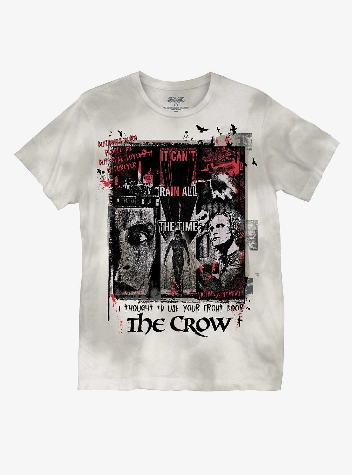 The Crow Collage Acid Wash Boyfriend Fit Girls T-Shirt, , hi-res