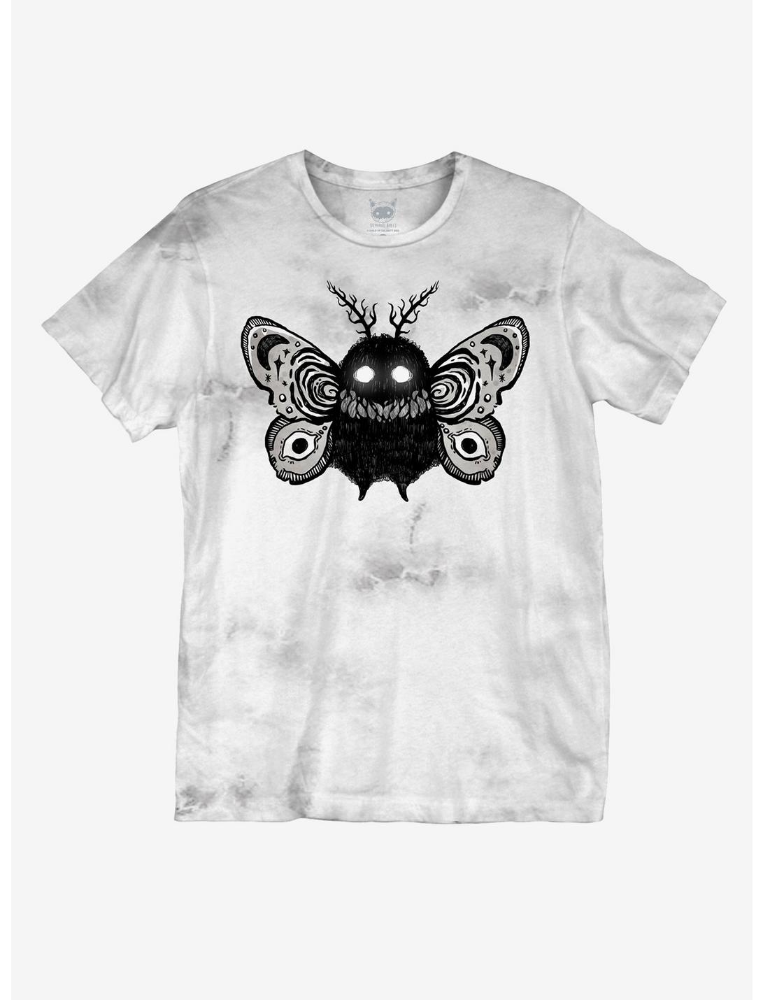 Moth Creature Tie-Dye Boyfriend Fit Girls T-Shirt By Guild Of Calamity, MULTI, hi-res
