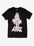 Pipkin Pippa Bunny Boyfriend Fit Girls T-Shirt By Animebae, MULTI, hi-res
