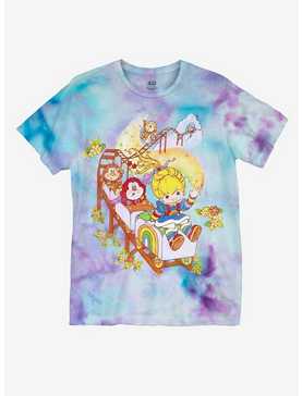 Rainbow Brite Train Tie-Dye Boyfriend Fit Girls T-Shirt, , hi-res