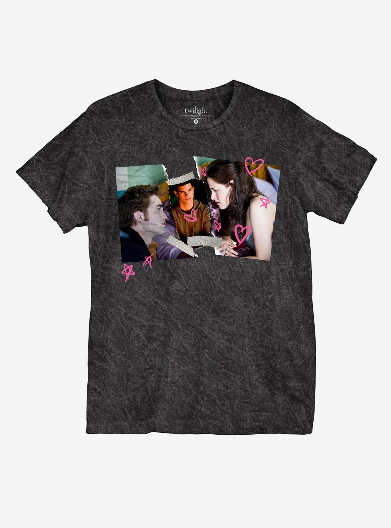 Amy Taylor on Instagram: New Twilight shirt on @hottopic website. Here is  the description: The Twilight Saga Ripped Photo Boyfriend Fit Girls T-Shirt  Just accept it, Jacob. Bella likes boys who sparkle!