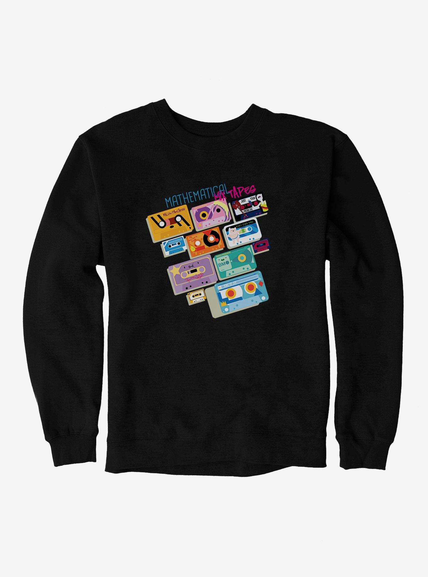 Adventure Time Mathematical Mix Tapes Sweatshirt, BLACK, hi-res