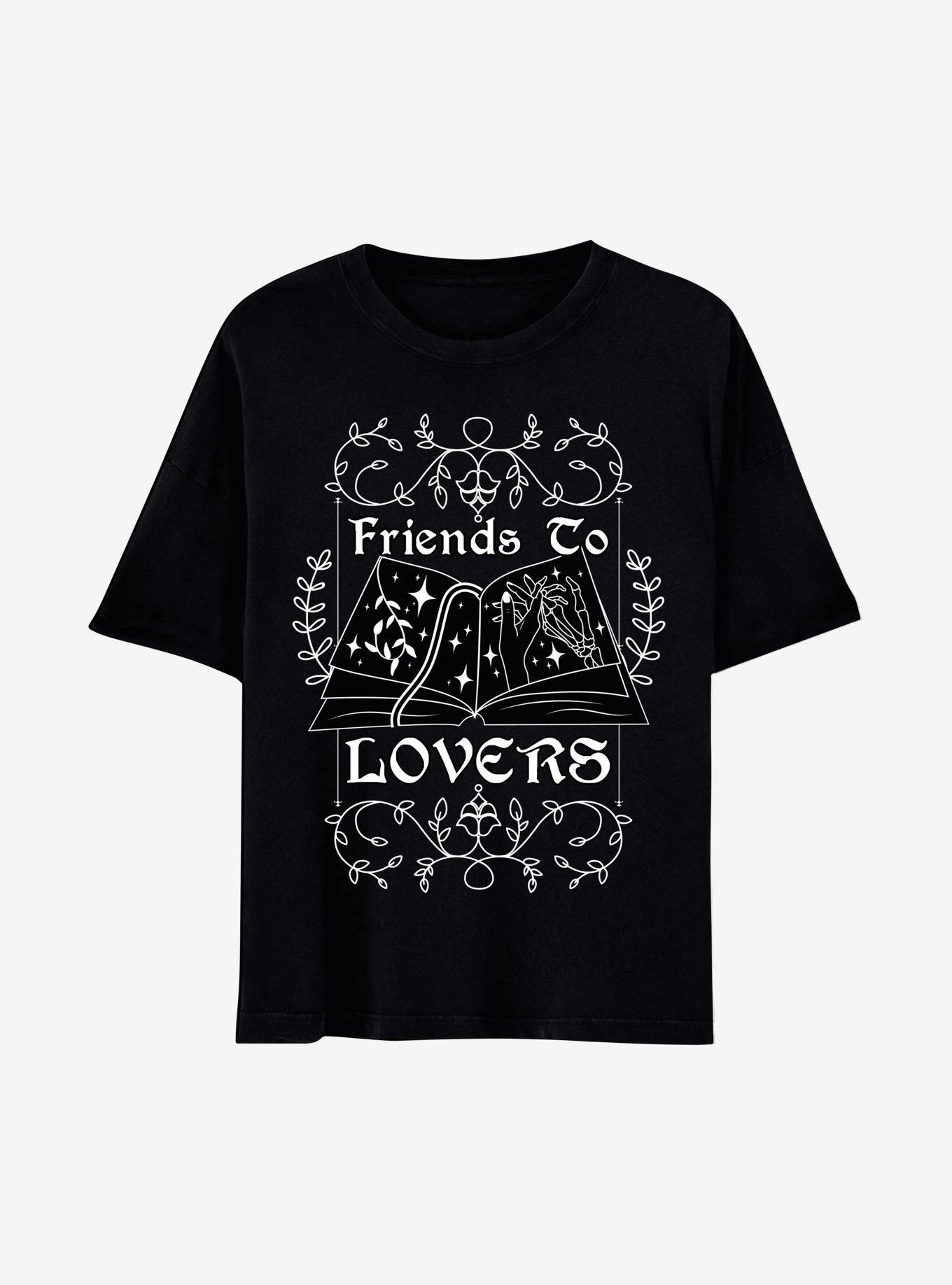 Friends To Lovers Book Boyfriend Fit Girls T-Shirt, MULTI, hi-res