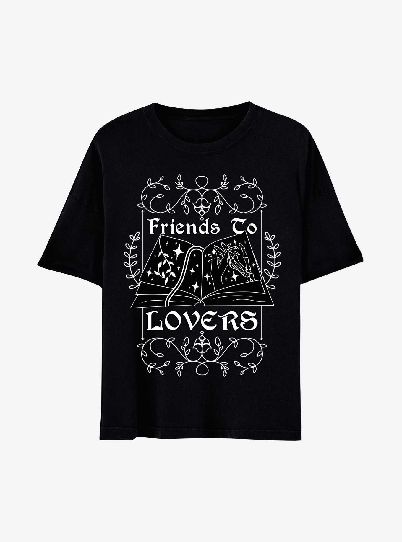 Friends To Lovers Book Boyfriend Fit Girls T-Shirt, , hi-res