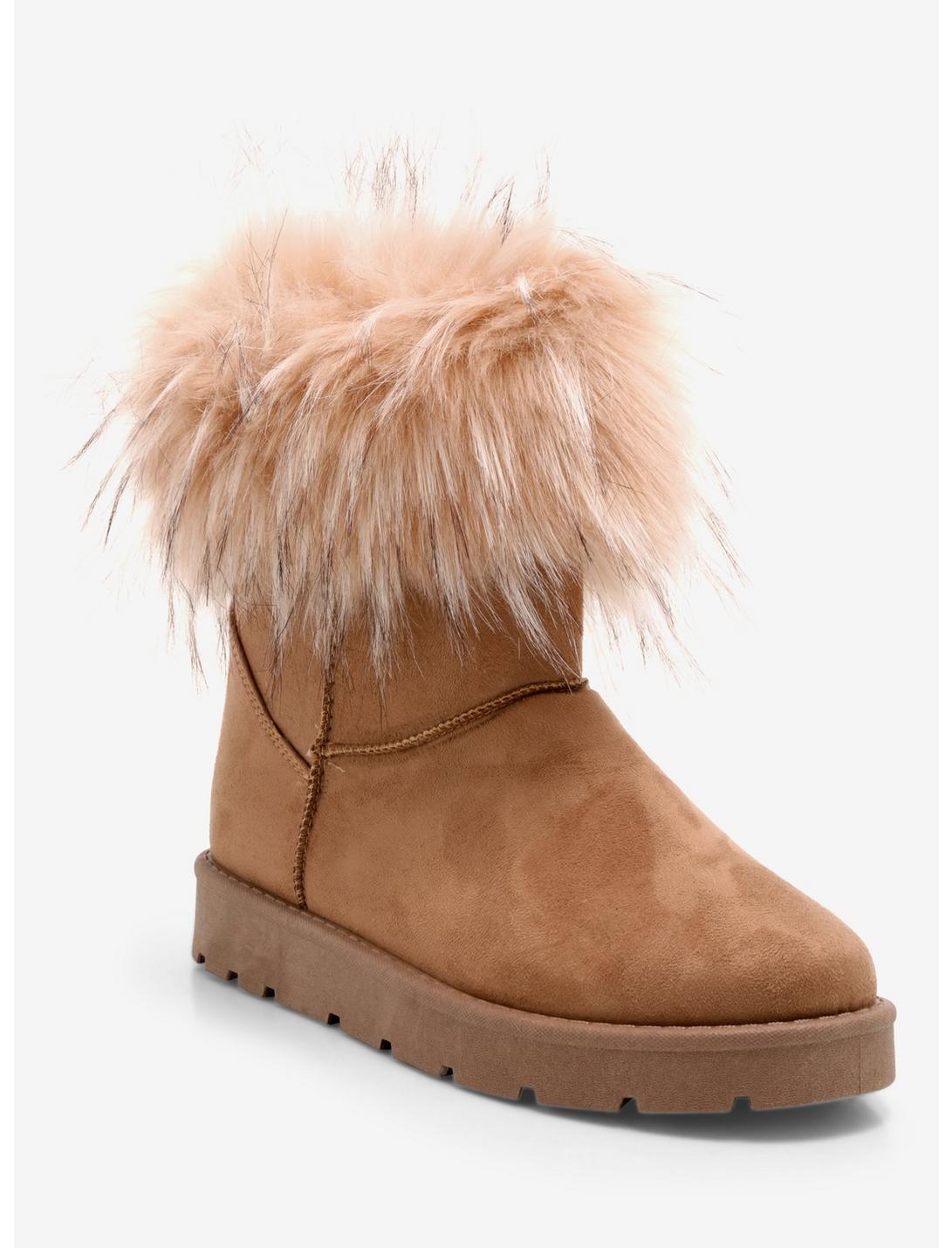 Dirty Laundry Brown Faux Fur Lined Boots, MULTI, hi-res