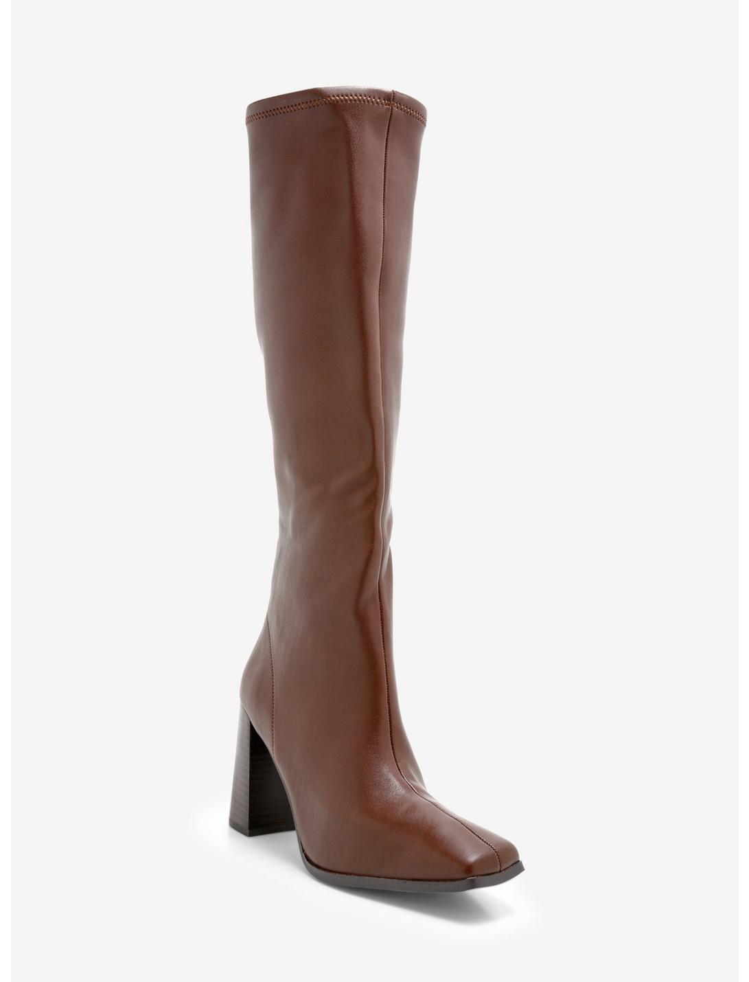 Chinese Laundry Brown Faux Leather Knee-High Boots, MULTI, hi-res