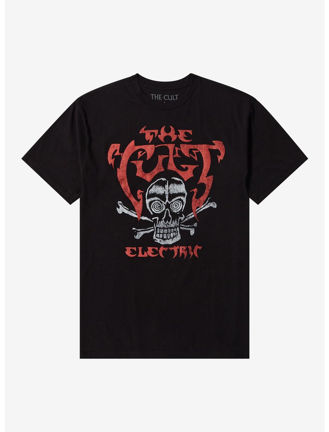 The Cult Electric Skull T-Shirt, BLACK, hi-res