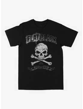 Flat Black Justice Will Be Done Skull & Crossbones T-Shirt, , hi-res