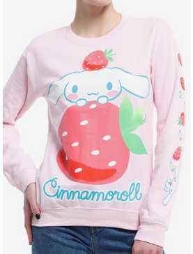 Cinnamoroll Strawberries Pink Girls Sweatshirt, , hi-res