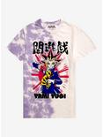 Yu-Gi-Oh! Yugi Purple Tie-Dye Boyfriend Fit Girls T-Shirt, MULTI, hi-res