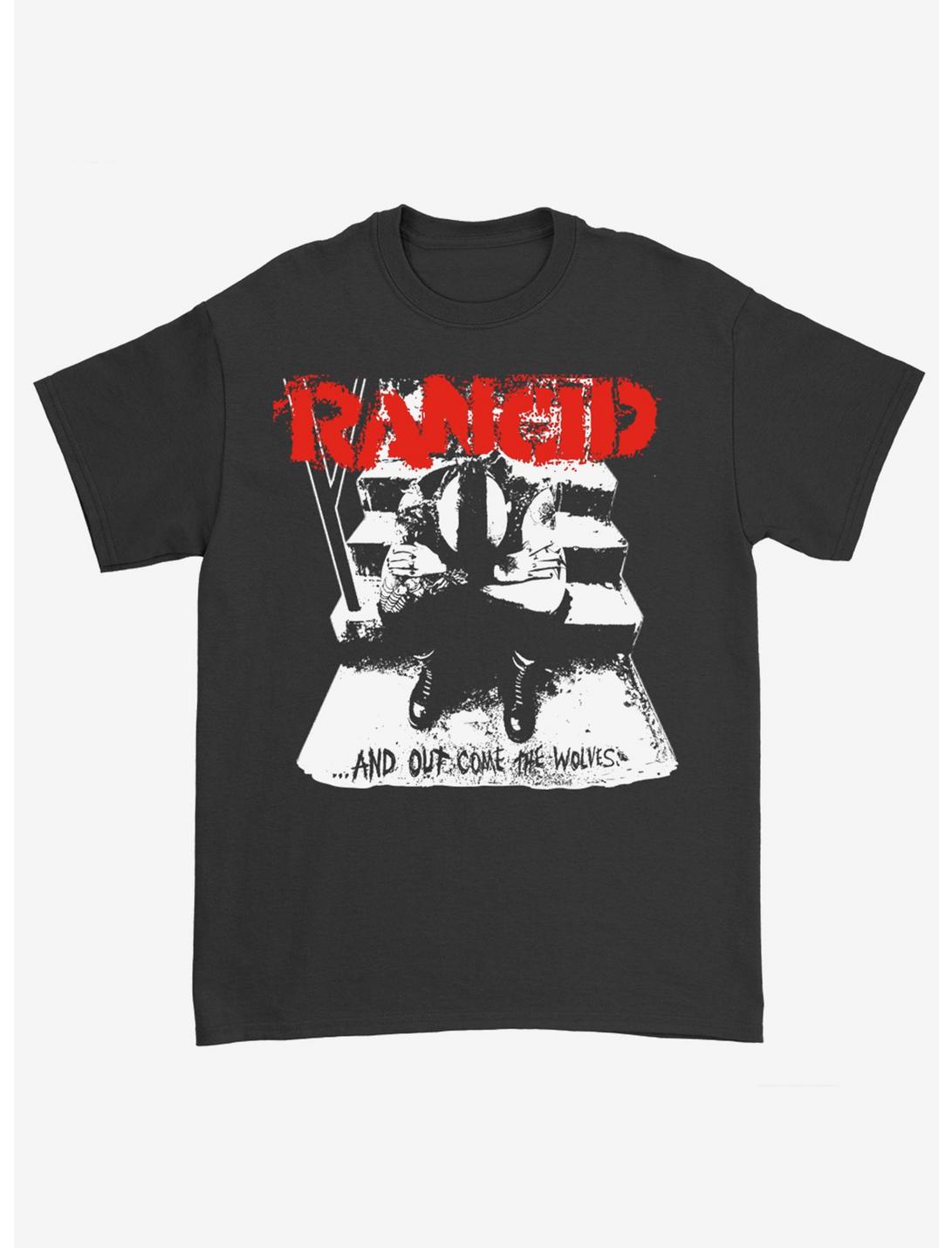 Rancid ...And Out Come The Wolves T-Shirt, BLACK, hi-res