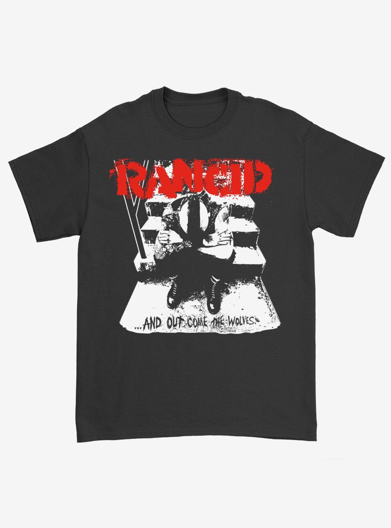 Rancid ...And Out Come The Wolves T-Shirt, BLACK, hi-res