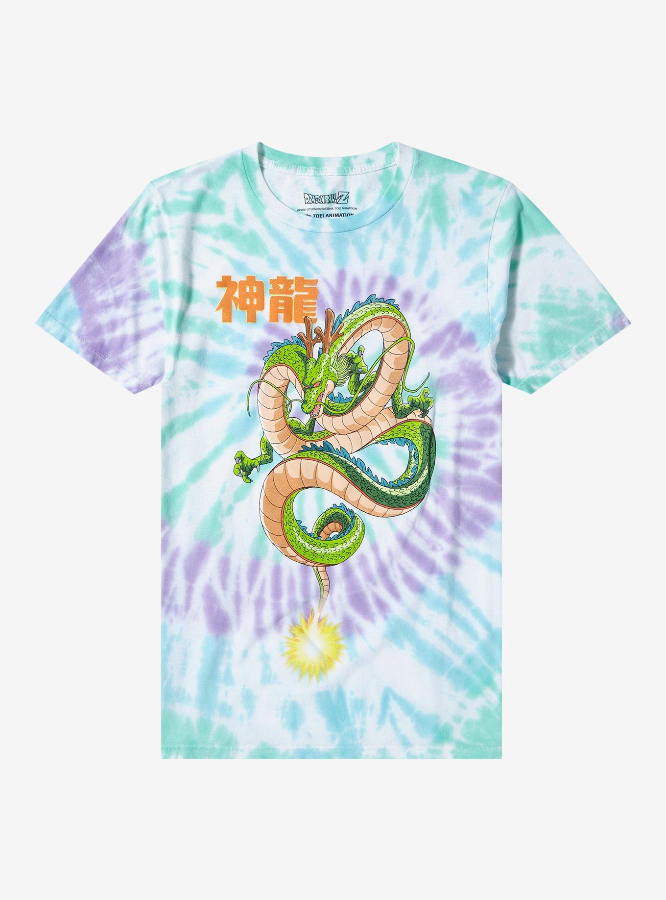 Dragon Ball Z Shenron Swirl Tie-Dye Boyfriend Fit Girls T-Shirt, MULTI, hi-res