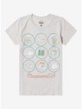 Cinnamoroll Cafe Icons Boyfriend Fit Girls T-Shirt, MULTI, hi-res