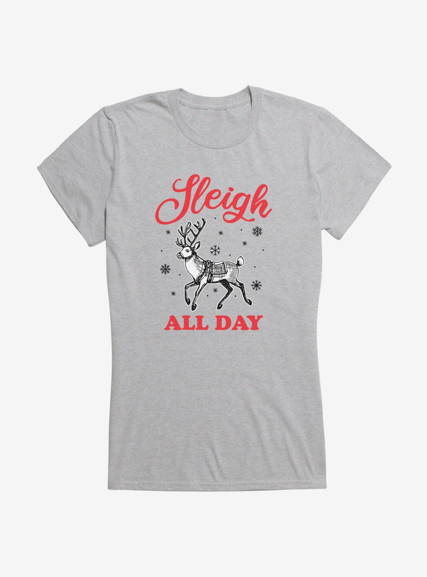 Hot Topic Sleigh All Day Reindeer Girls T-Shirt, , hi-res