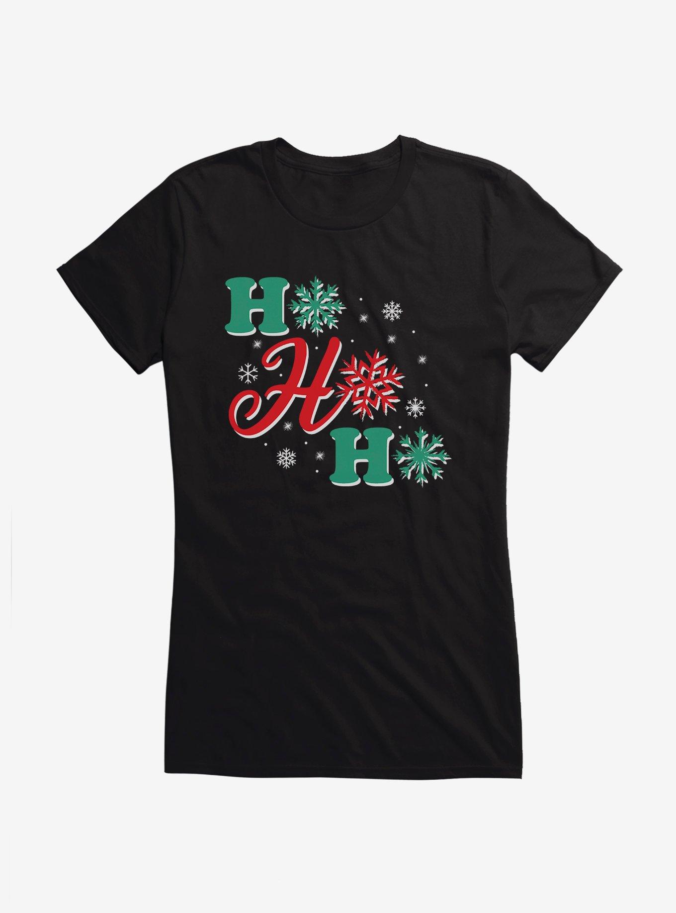 Hot Topic Ho Ho Ho Snowflakes Girls T-Shirt, , hi-res