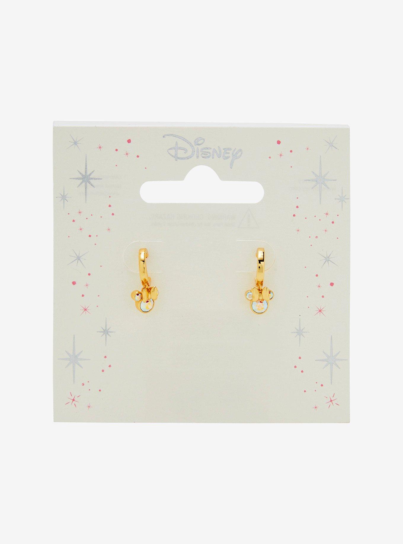 Jacmel Jewelry Disney Minnie Mouse Rhinestone Earrings