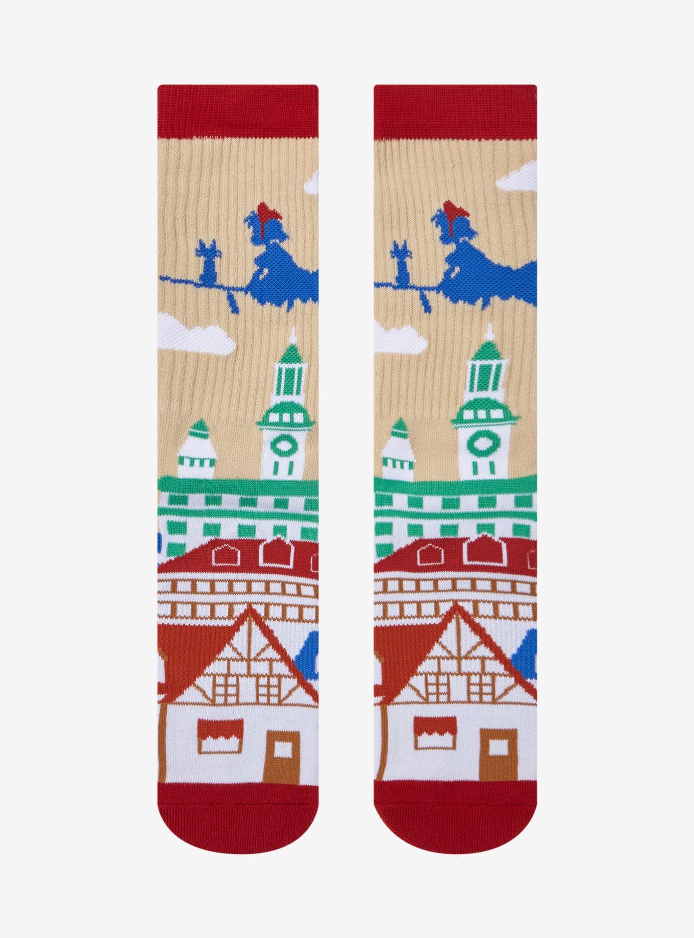 Studio Ghibli Kiki's Delivery Service Scenic Silhouette Crew Socks — BoxLunch Exclusive