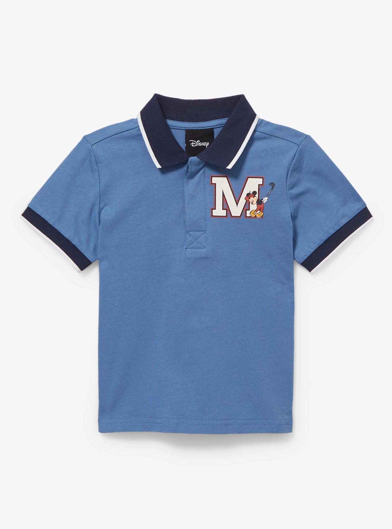 Disney Mickey Mouse Golf Letterman Toddler Polo Shirt — BoxLunch Exclusive, MULTI, hi-res