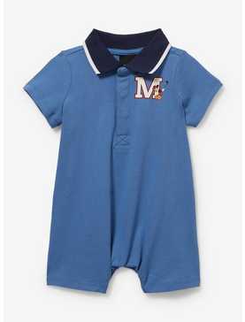Disney Mickey Mouse Golf Letterman Infant Romper — BoxLunch Exclusive, , hi-res