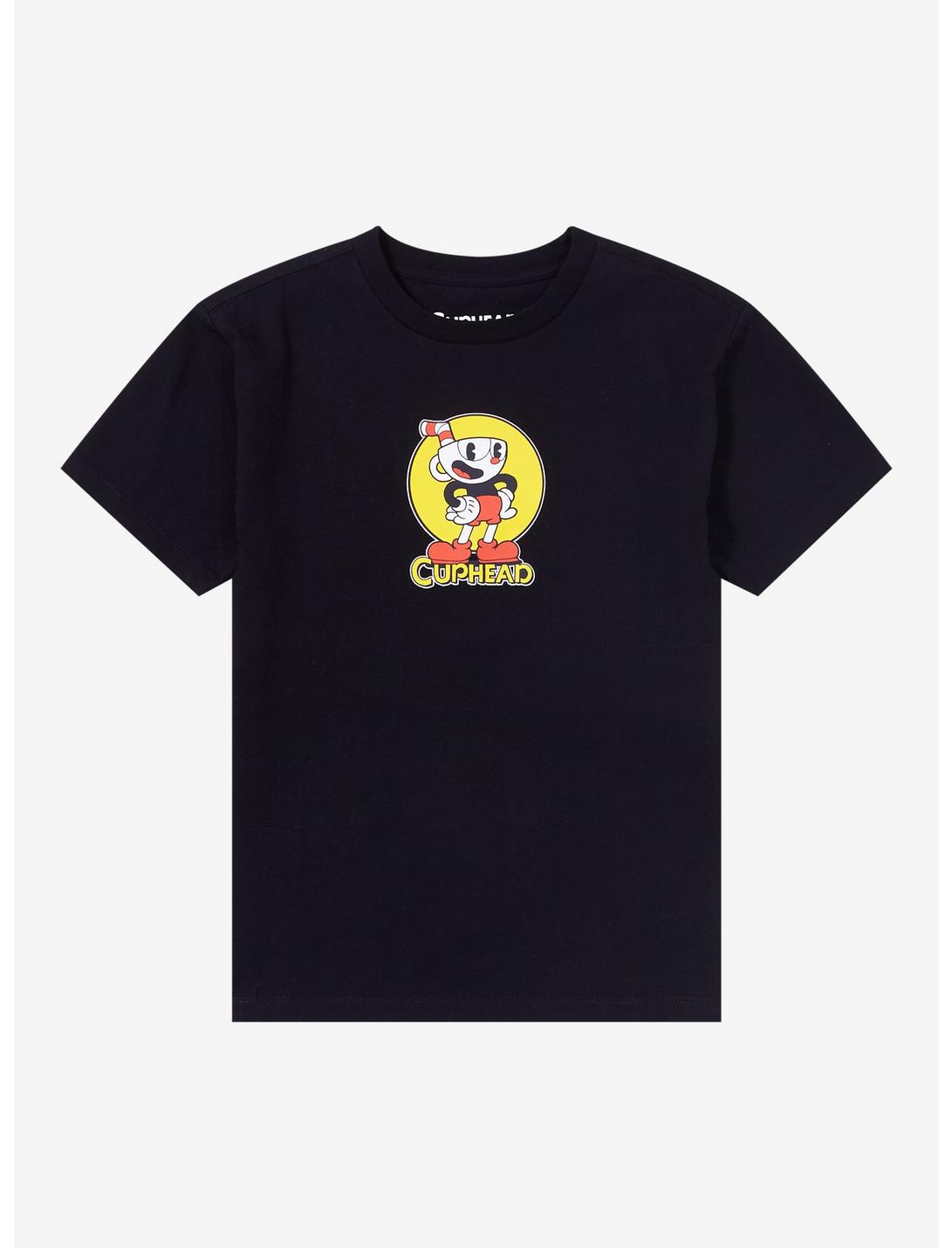 Cuphead Portrait Line Art Youth T-Shirt — BoxLunch Exclusive, MULTI, hi-res