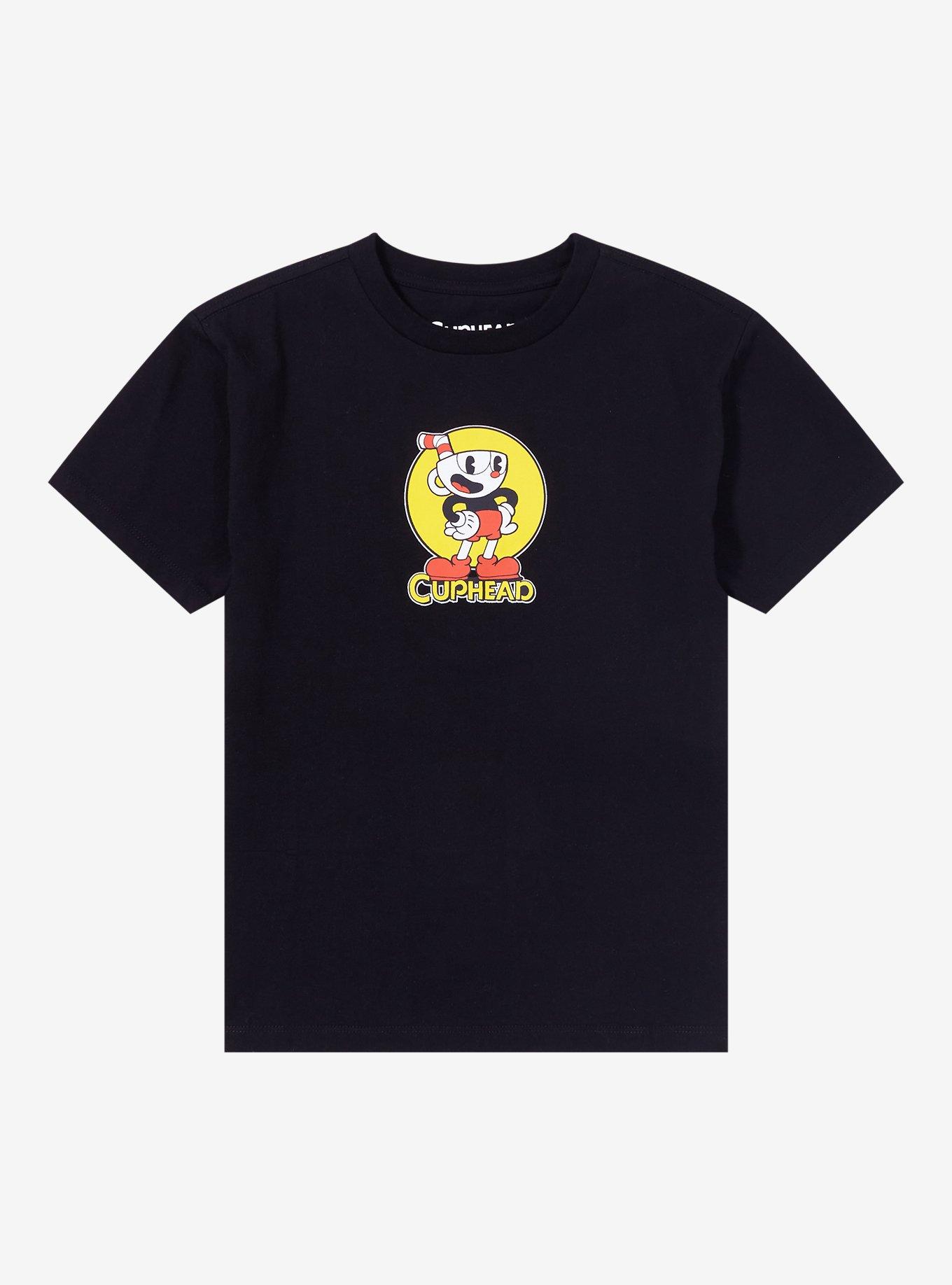 Cuphead Portrait Line Art Youth T-Shirt &mdash; BoxLunch Exclusive, MULTI, hi-res