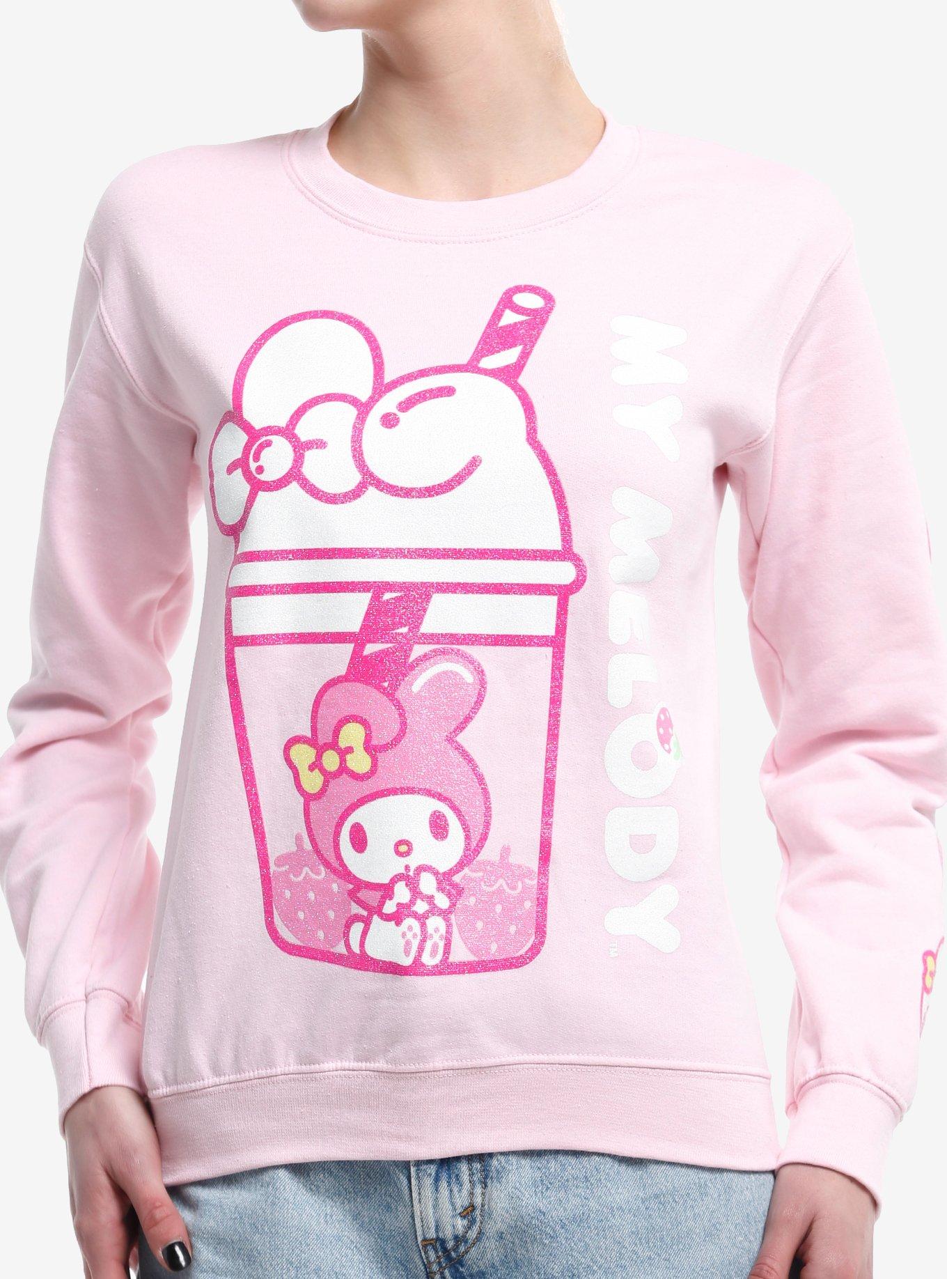 My Melody Boba Glitter Girls Sweatshirt, MULTI, hi-res