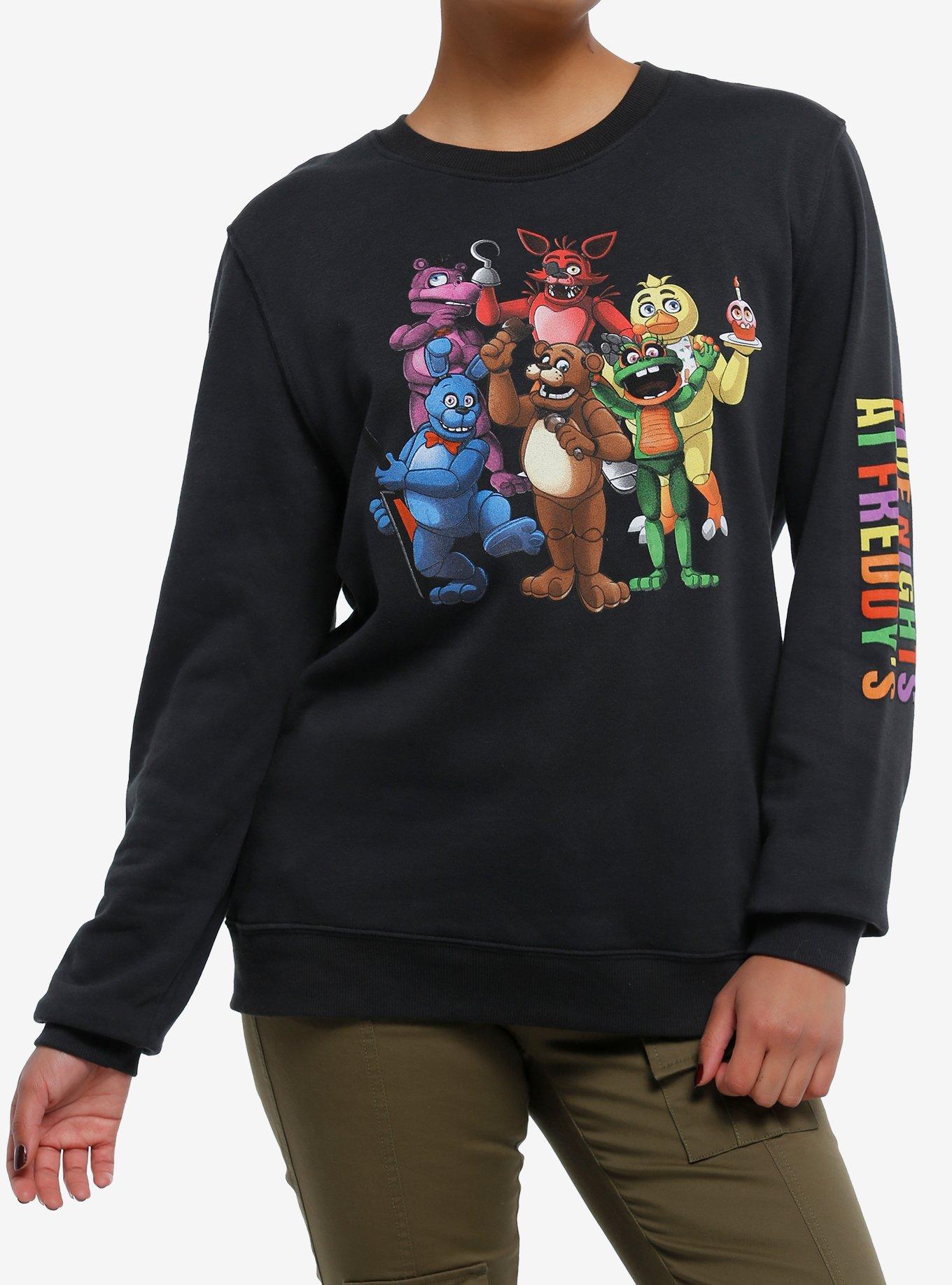 Five Nights At Freddy's Group Shot Girls Sweatshirt, MULTI, hi-res