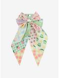 Thorn & Fable Gingham Patchwork Hair Bow, , hi-res