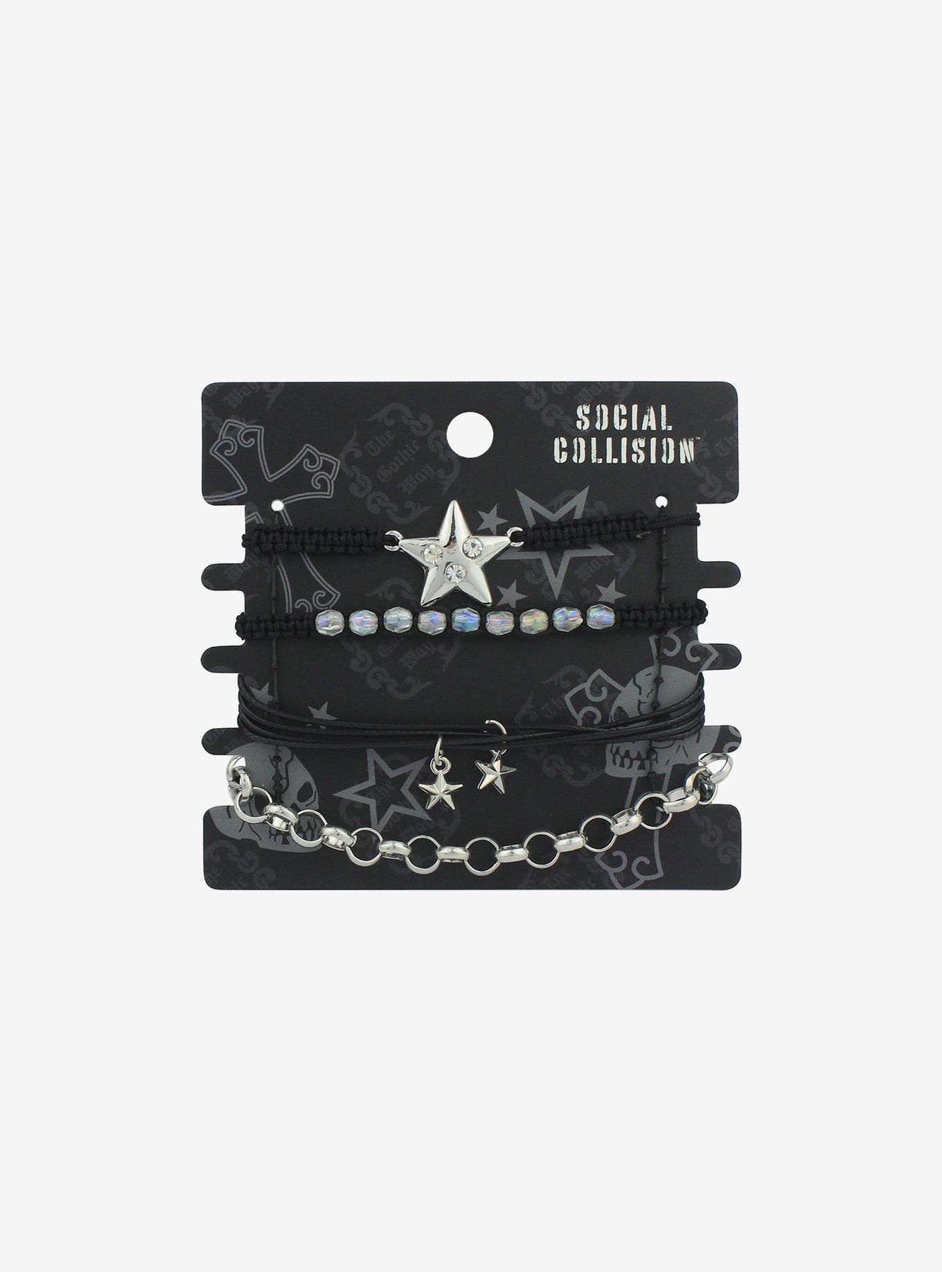 Hot Topic Social Collision® Dark Star Beads Best Friend Cord