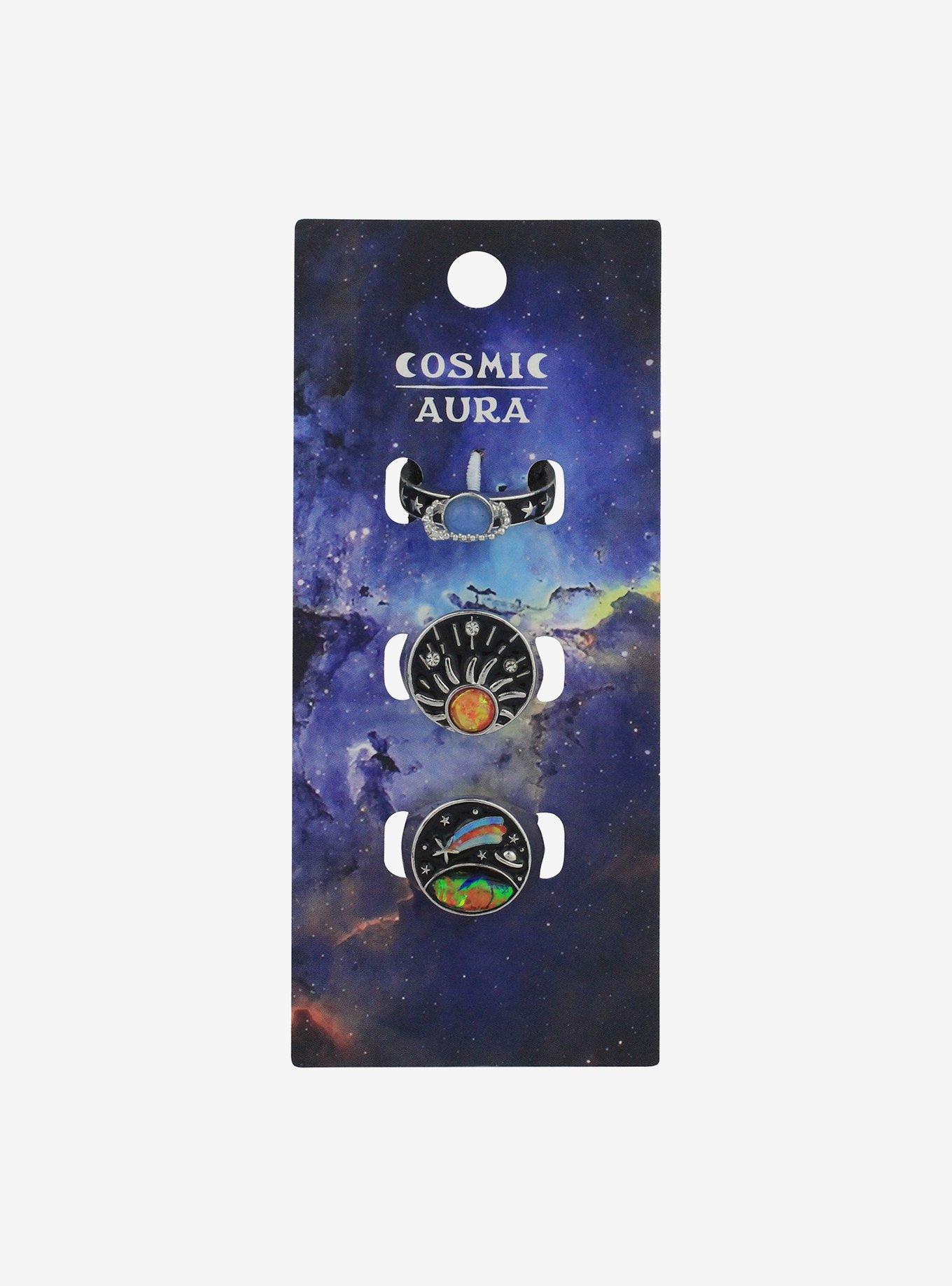 Cosmic Aura Colorful Cosmic Ring Set, , hi-res