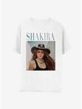 Shakira Cowboy Hat Boyfriend Fit Girls T-Shirt, BRIGHT WHITE, hi-res