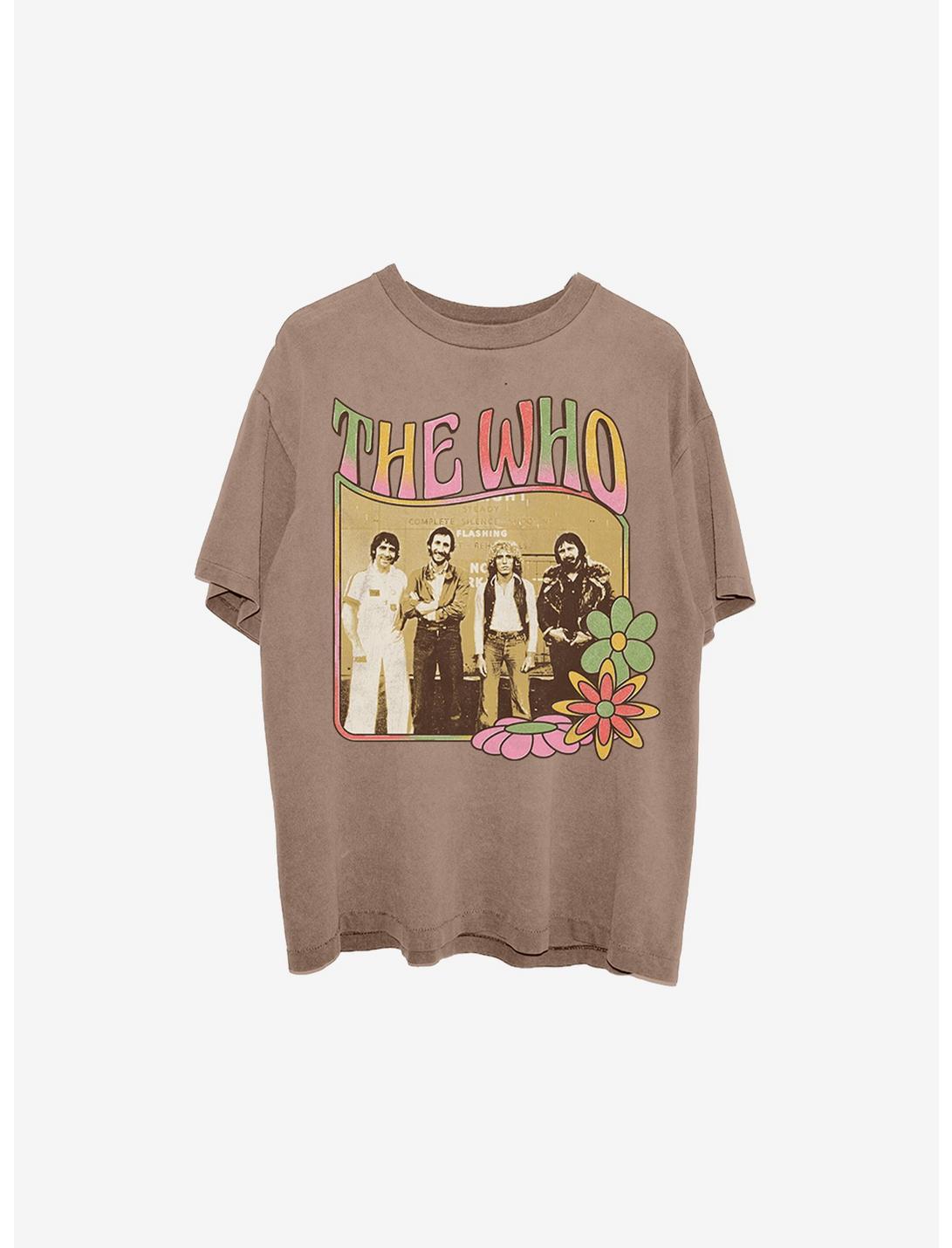 The Who Flowers Boyfriend Fit Girls T-Shirt, SAVANNAH, hi-res