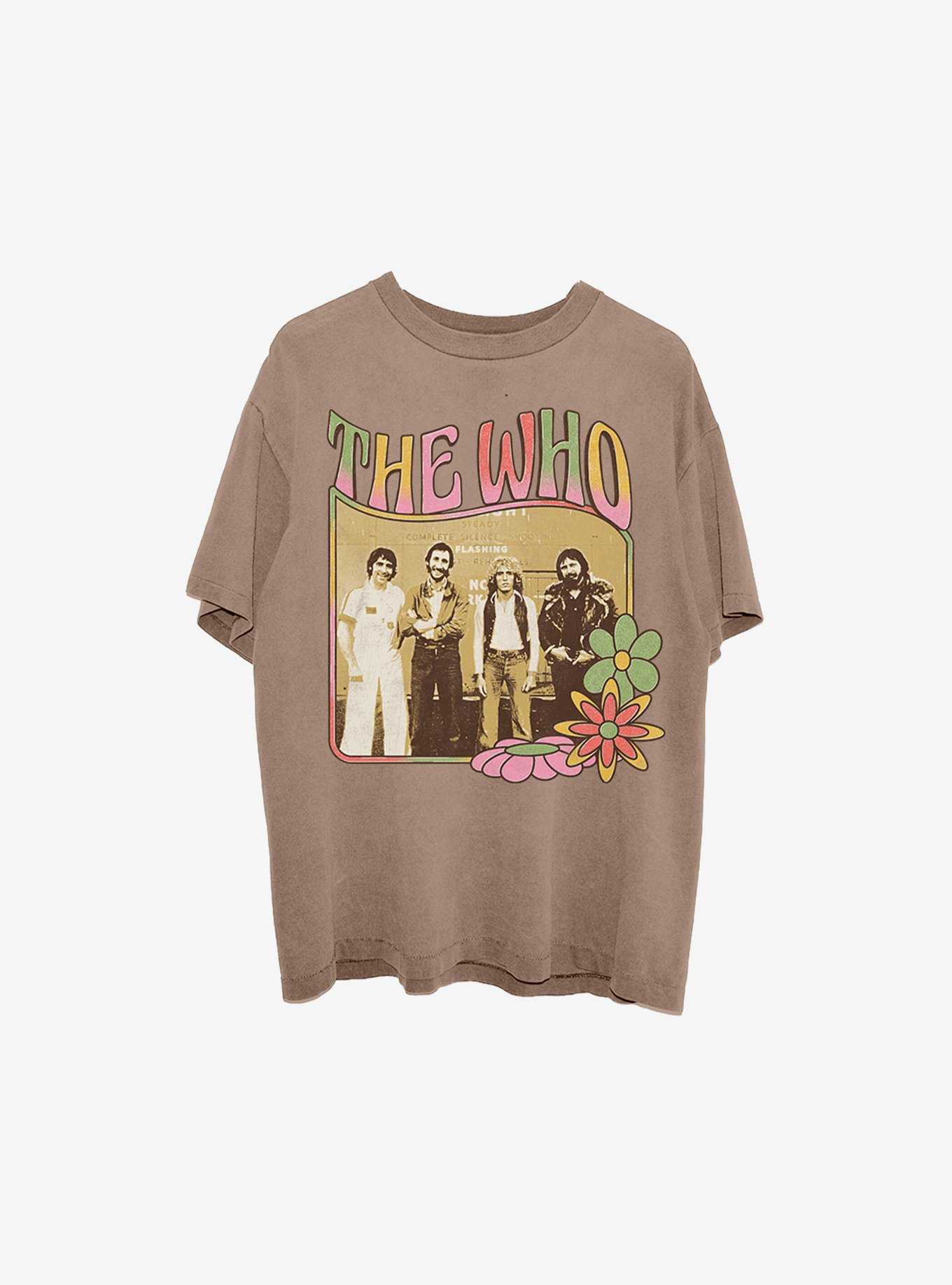 The Who Flowers Boyfriend Fit Girls T-Shirt, , hi-res