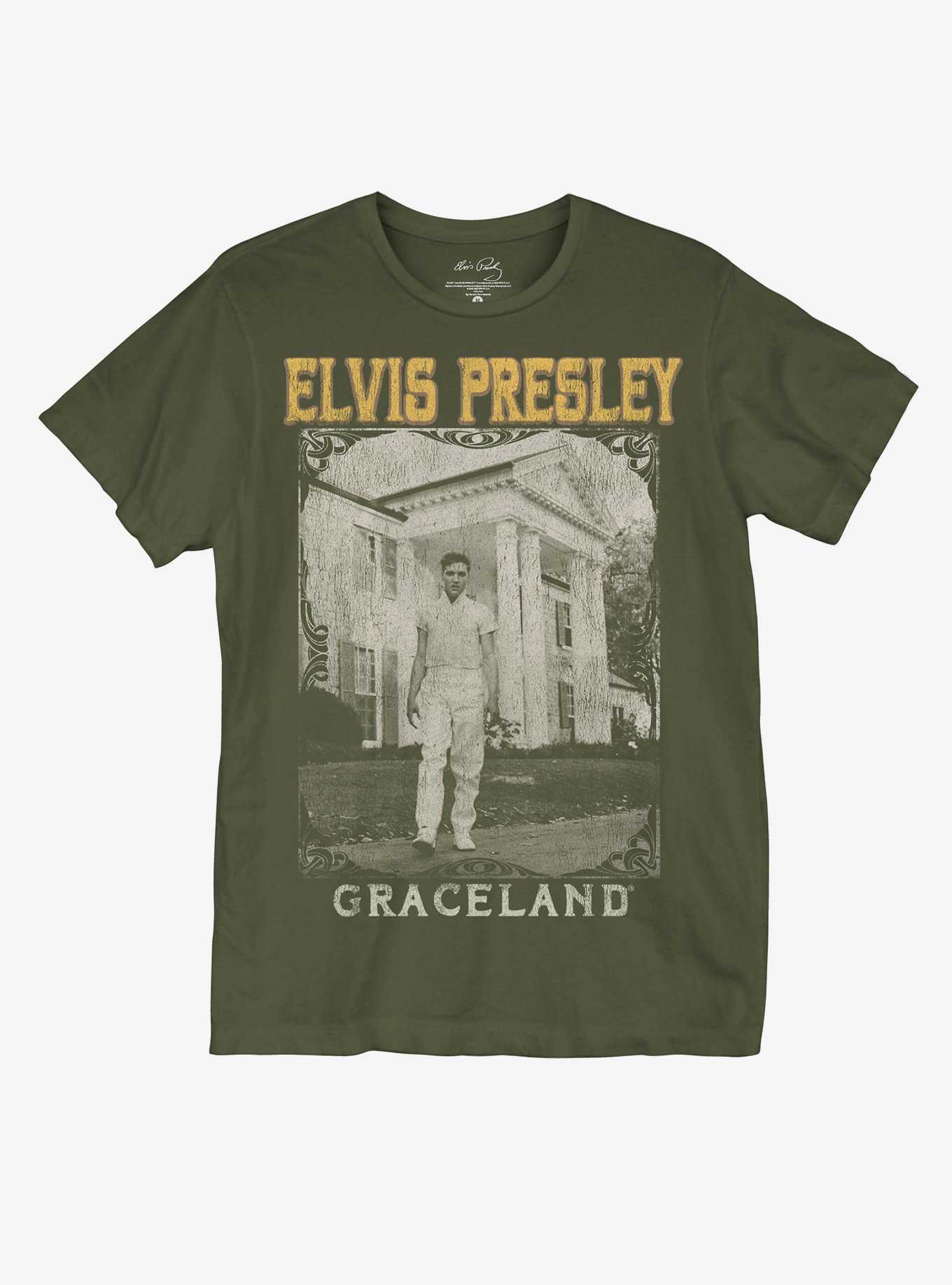 Elvis Presley Graceland Photo Boyfriend Fit Girls T-Shirt, , hi-res